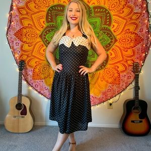 Vintage polka dot dress